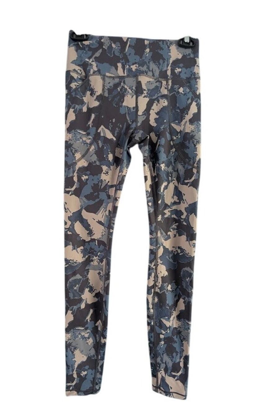 Duluth Trading Co. Leggings Womens XS NoGa Sculpting Blue Camo Tights EUC
